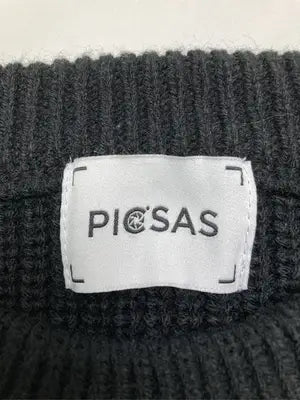 PICSAS/ニット/セーター/トップス/ブラック/M
