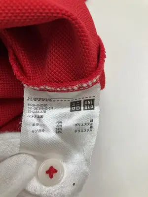UNIQLO/ユニクロ/ポロシャツ/トップス/レッド/標記無し