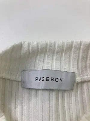 PAGE BOY/ページボーイ/ニット/セーター/トップス/ホワイト/F