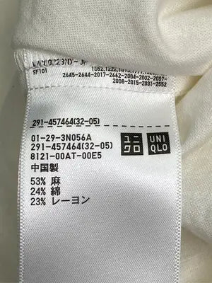 UNIQLO/ユニクロ/ワンピース/ワンピース/ドレス/ホワイト/S