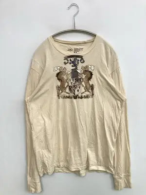 GUESS JEANS/ゲスジーンズ/Tシャツ/カットソー/トップス/アイボリー/M
