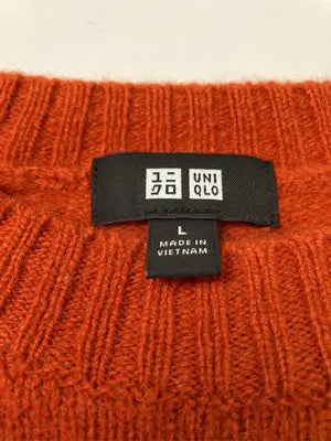 UNIQLO/ユニクロ/ニット/セーター/トップス/レッド/L