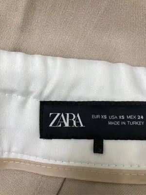 ZARA/ザラ/スラックス/パンツ/ベージュ/USA XS