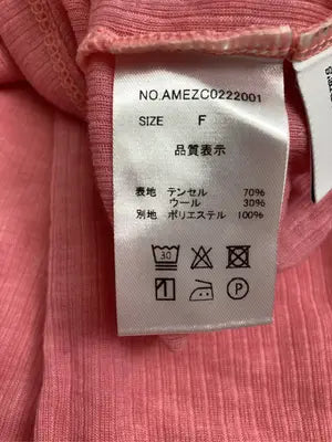 AUNT MARIE'S/アントマリーズ/Tシャツ/カットソー/トップス/ピンク/F