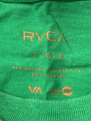 RVCA/ルーカ/Tシャツ/カットソー/トップス/グリーン/L