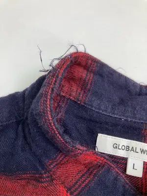 GLOBAL WORK/グローバルワーク/シャツ/ブラウス/トップス/レッド/L