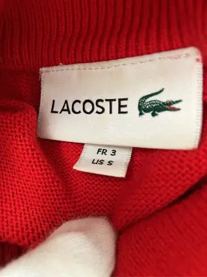 LACOSTE/ラコステ/ニット/セーター/トップス/レッド/LIS S