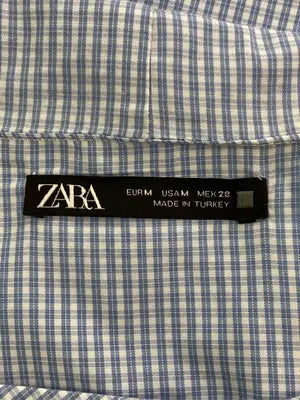 ZARA/ザラ/シャツ/ブラウス/トップス/ブルー/M