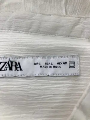 ZARA/ザラ/シャツ/ブラウス/トップス/ホワイト/EUR L
