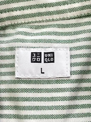 UNIQLO/ユニクロ/シャツ/ブラウス/トップス/グリーン/L