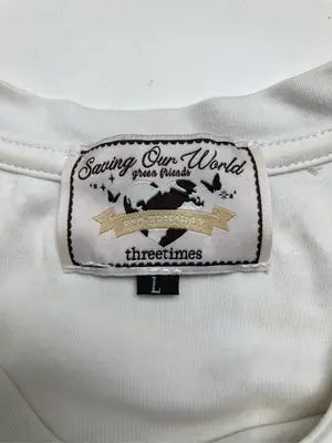 Sawing Our World/Tシャツ/カットソー/トップス/ホワイト/L
