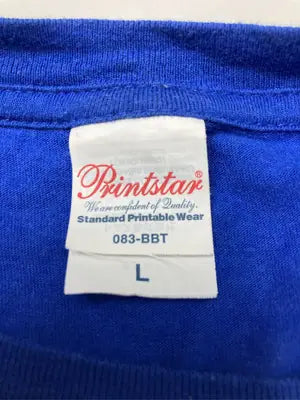 Printstar/プリントスター/Tシャツ/カットソー/トップス/ブルー/L