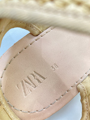 ZARA/ザラ/サンダル/シューズ/ベージュ/38