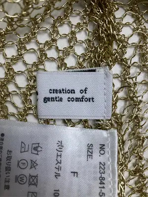 creation of gentie comfort/チューブトップ/トップス/カーキ/F