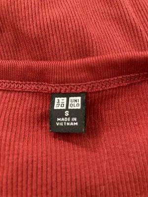 UNIQLO/ユニクロ/Tシャツ/カットソー/トップス/レッド/S