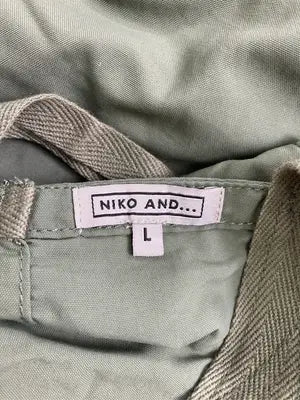 niko and .../ニコアンド/ジャンパースカート/ワンピース/ドレス/カーキ/L