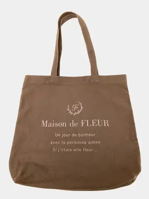 Maison de FLEUR/メゾンドフルール/トートバッグ/バッグ/ブラウン/F