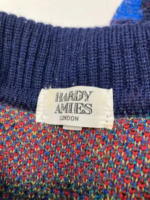HARDY AMIES/ハーディエイミス/ニット/セーター/トップス/ネイビー/S