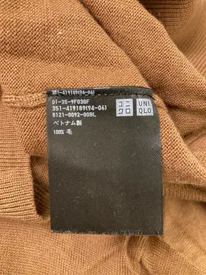 UNIQLO/ユニクロ/ニット/セーター/トップス/ブラウン/L