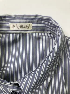 axes femme/アクシーズファム/シャツワンピース/ワンピース/ドレス/ブルー/M