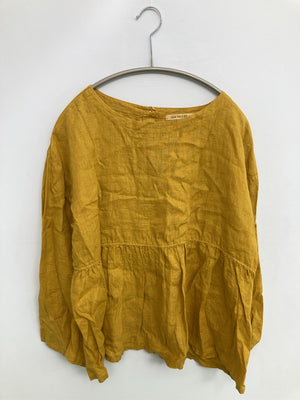 Sun Valley/サンバレー/シャツ/ブラウス/トップス/イエロー/M