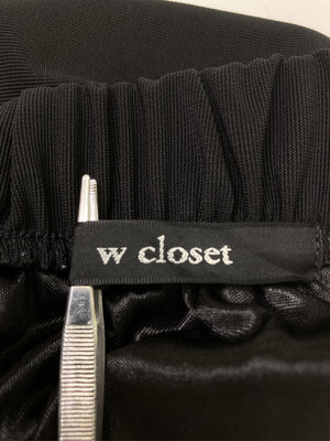 w closet/ダブルクローゼット/ロングスカート/スカート/ブラック/S