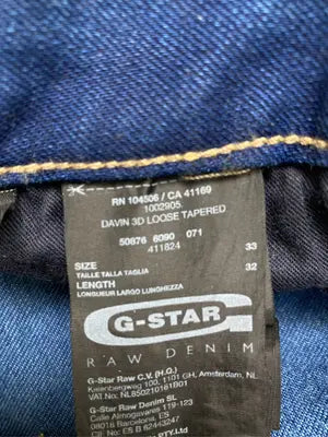 G-STAR/ジースター/デニムパンツ/パンツ/ブルー/SIZE33 LENGTH32