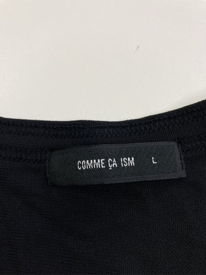 COMME CA ISM/コムサイズム/タンクトップ/トップス/ブラック/L