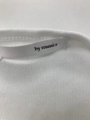 by muni:r/バイムニール/Tシャツ/カットソー/トップス/ホワイト/F