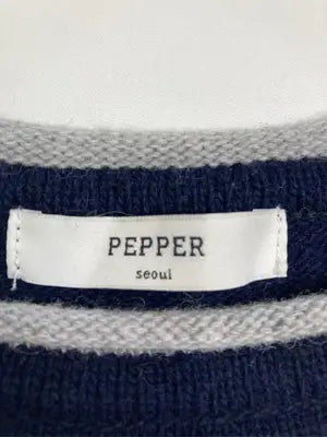 Pepper/ニット/セーター/トップス/ネイビー
