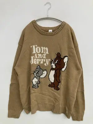 TOM and JERRY/トムアンドジェリー/ニット/セーター/トップス/ベージュ/M