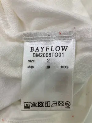 BAYFLOW/ベイフロー/Tシャツ/カットソー/トップス/ホワイト/2