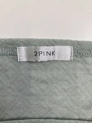 2PINK/ツーピンク/Tシャツ/カットソー/トップス/ライトグリーン/L   バスト86～94  身長154～162