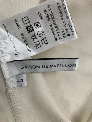 SAISON DE PAPILLON/セゾンドゥパピヨン/シャツ/ブラウス/トップス/ベージュ/L