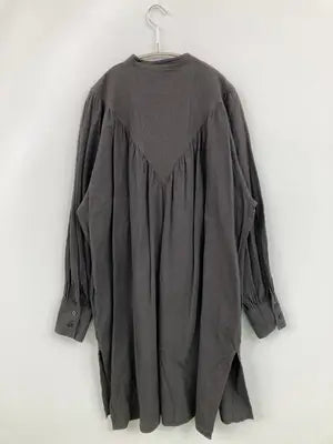 coen/コーエン/シャツワンピース/ワンピース/ドレス/グレー/L