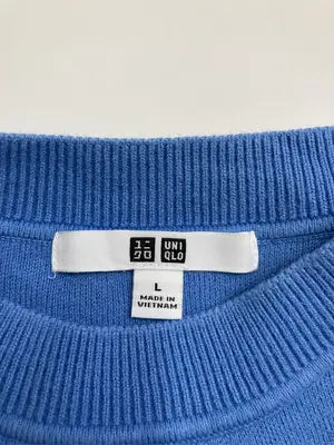 UNIQLO/ユニクロ/ニット/セーター/トップス/ブルー/L