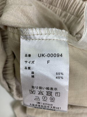 KINU/スラックス/パンツ/ベージュ/F