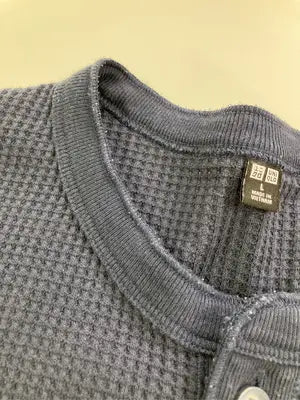 UNIQLO/ユニクロ/Tシャツ/カットソー/トップス/ネイビー/L