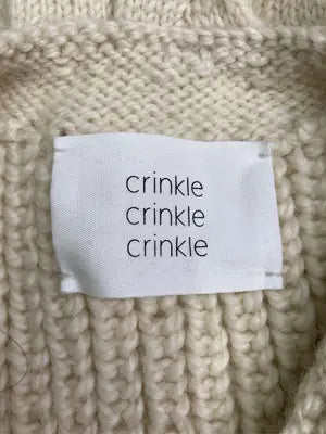 crinkle/ベスト/トップス/アイボリー/F