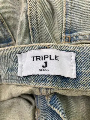 TRIPLE J/トリプルジェイ/デニムパンツ/パンツ/スカイブルー/M