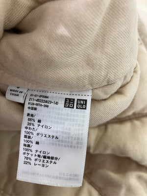 UNIQLO/ユニクロ/ノーカラージャケット/ジャケット/アウター/ベージュ/S