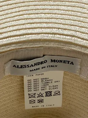 ALESSANDRO MONETA/ハット/帽子/アイボリー/57