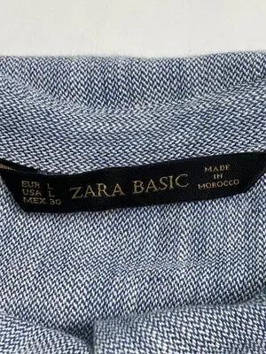 ZARA BASIC/ザラベーシック/シャツワンピース/ワンピース/ドレス/ブルー/USA L