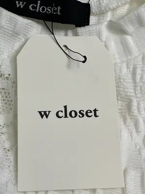 w closet/ダブルクローゼット/Tシャツ/カットソー/トップス/ホワイト/F