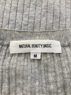 NATURAL BEAUTY BASIC/ナチュラルビューティーベーシック/カーディガン/ボレロ/トップス/グレー/M