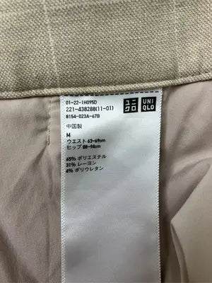 UNIQLO/ユニクロ/スラックス/パンツ/ベージュ/M