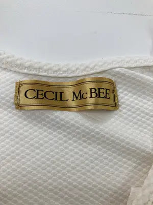 CECIL McBEE/セシルマクビー/Tシャツ/カットソー/トップス/ホワイト/M