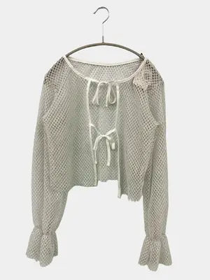 W closet wears inc/カーディガン/ボレロ/トップス/ホワイト/F