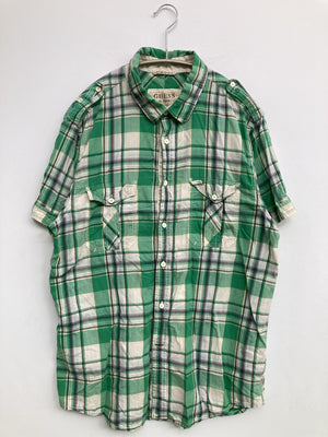 GUESS/ゲス/シャツ/ブラウス/トップス/グリーン/M