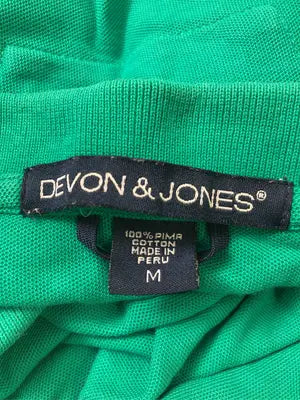 DEVON&JONES/デボンアンドジョーンズ/ポロシャツ/トップス/グリーン/M